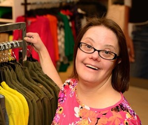 Mollie working at JC Penney