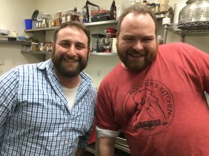 Ross and Paul have a blast working together at Rooster's Kitchen