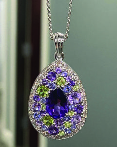 Enter our raffle for a chance to win this beautiful custom designed pendant necklace from Indy Facets