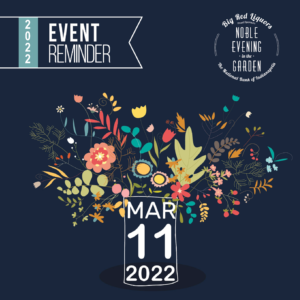 Join us for a beautiful Evening in the Garden on March 11, 2022